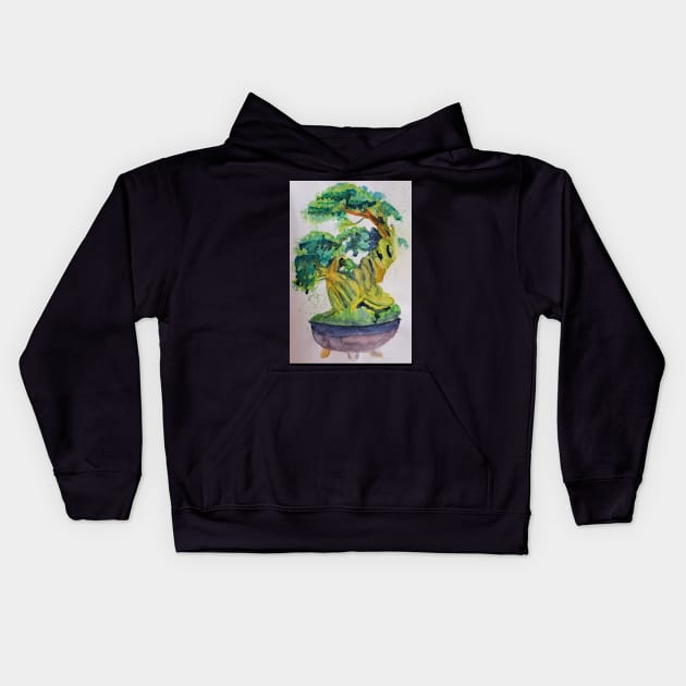 Bonsai Kids Hoodie by teenamarie23art